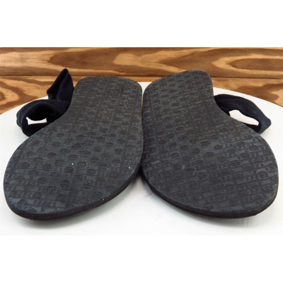 Sanuk Sz 9‎ M Black Slingback Fabric Women Sandals SWS10001 - Picture 8 of 8